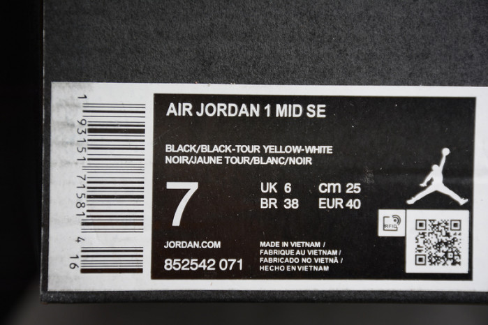 air jordan 1 yellow toe black white 852542 071