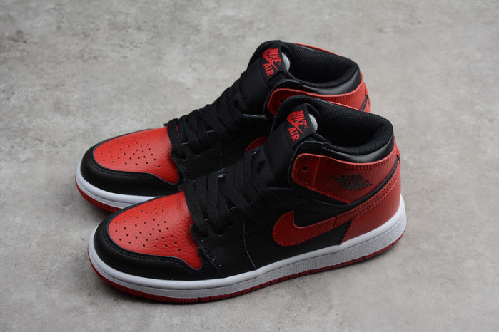air jordan 1 kids retro high og “banned” red 555088-001