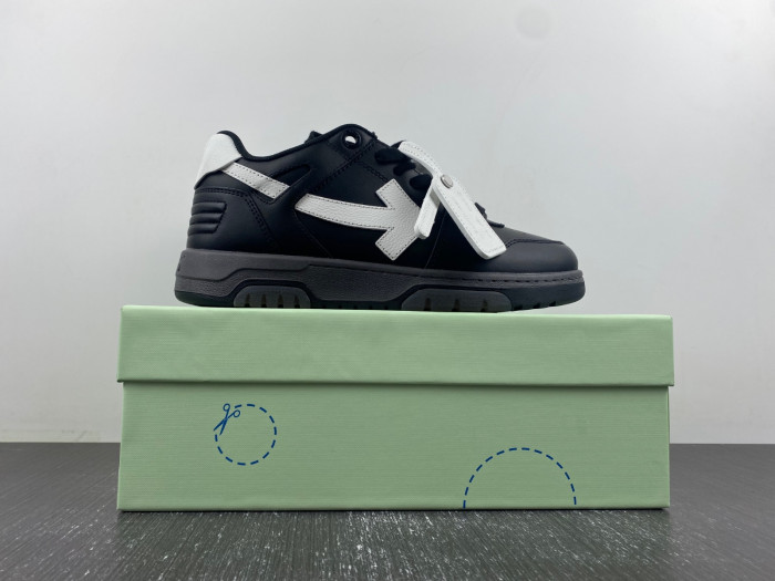 ofw out of office low-top leather sneakers