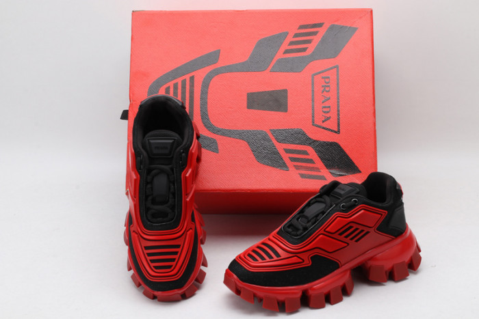 PRAD RED BLACK SNEAKERS