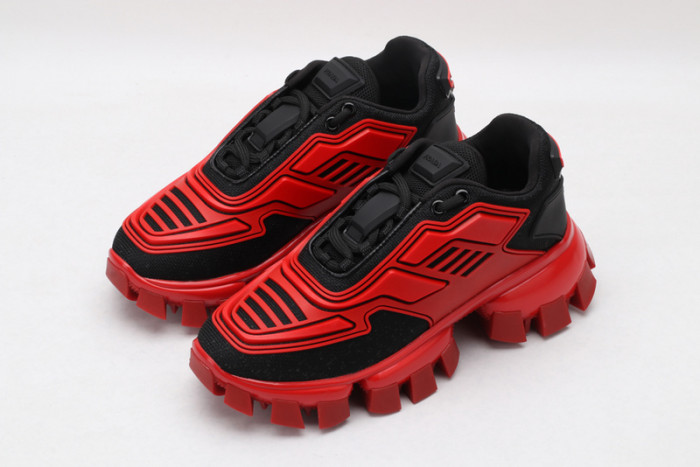 PRAD RED BLACK SNEAKERS