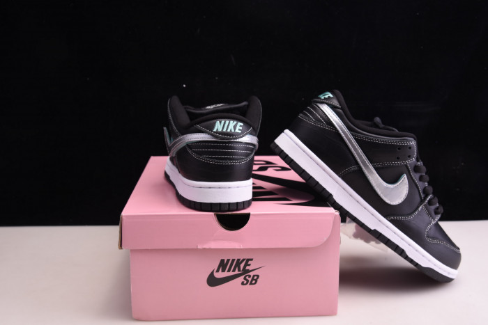 nike sb dunk low Di*m*nd s*pply co black Di*m*nd bv1310-001