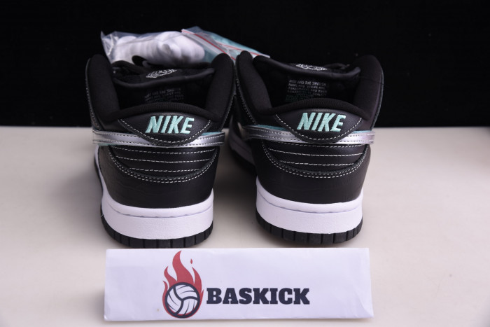 nike sb dunk low Di*m*nd s*pply co black Di*m*nd bv1310-001