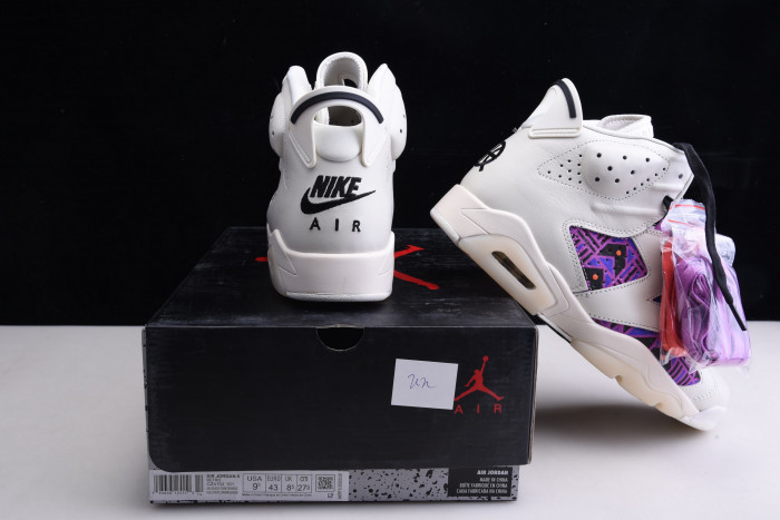 air jordan 6 retro quai54 sail black cz4152-101