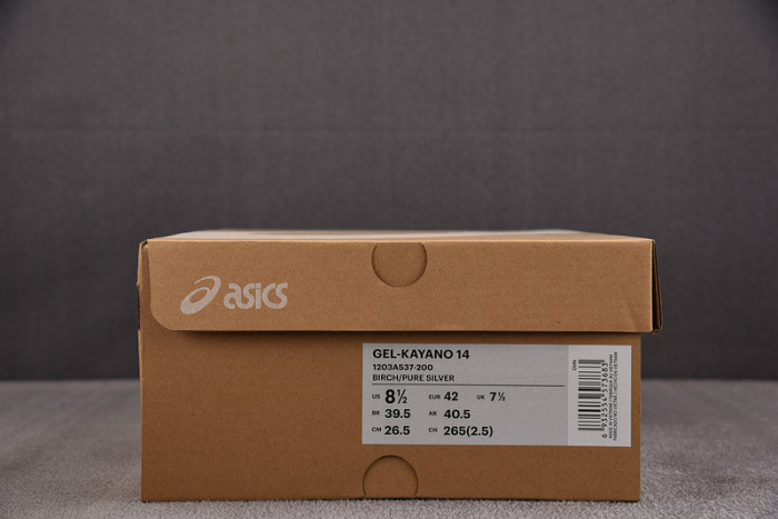 As1cs gel-kayano 14 birch pure silver 1203a537-200