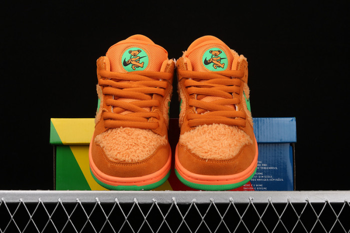 grateful dead x nike sb dunk low "orange bear"-cj5378-800