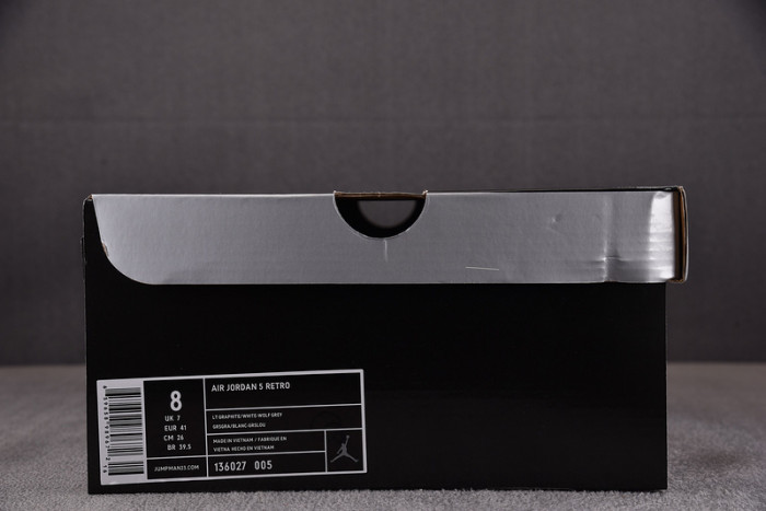 JORDAN 5 RETRO WOLF GREY 136027-005