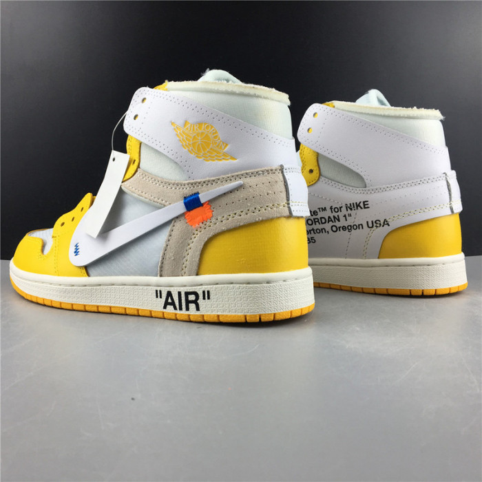 ofw air jordan 1 retro canary yellow aq0818-149