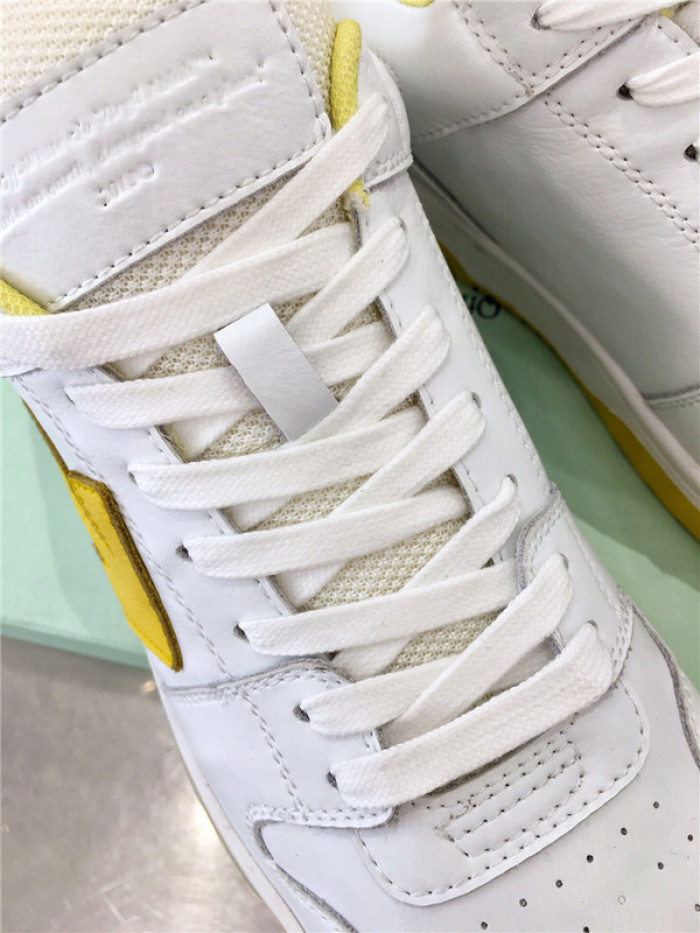 ofw out of office low-top leather sneakers