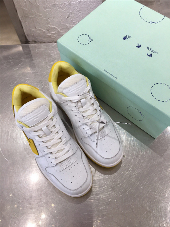 ofw out of office low-top leather sneakers