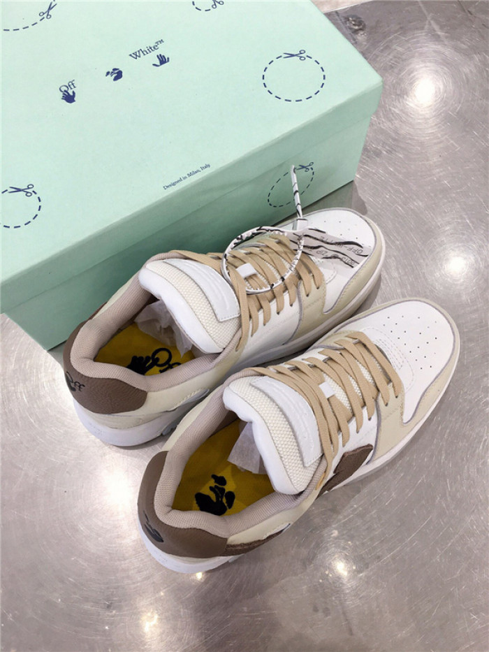 ofw out of office low-top leather sneakers