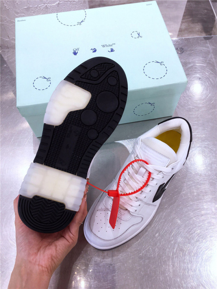 ofw out of office low-top leather sneakers