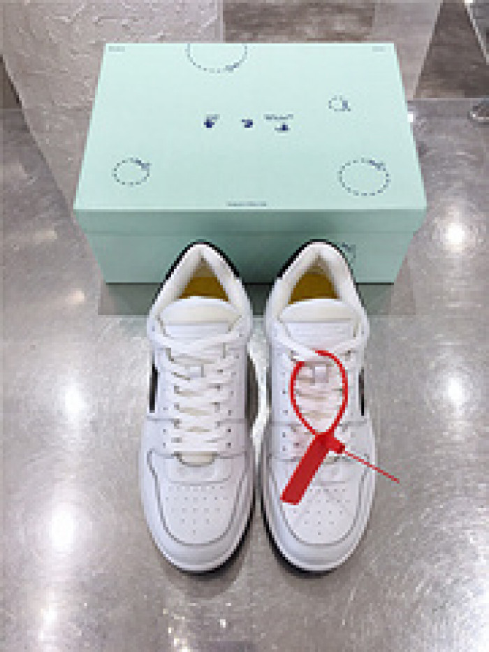 ofw out of office low-top leather sneakers