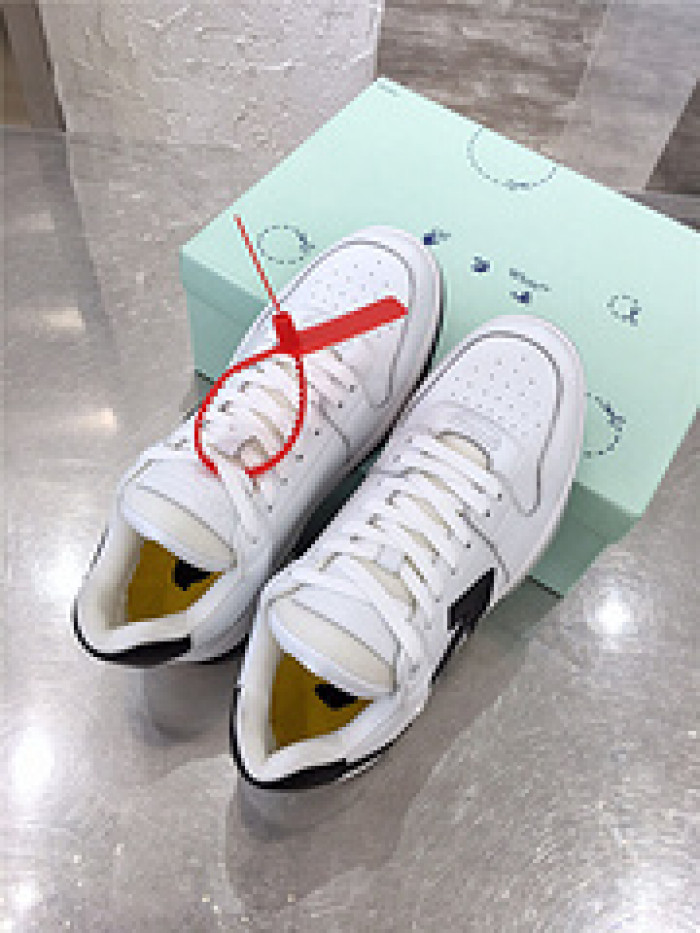 ofw out of office low-top leather sneakers