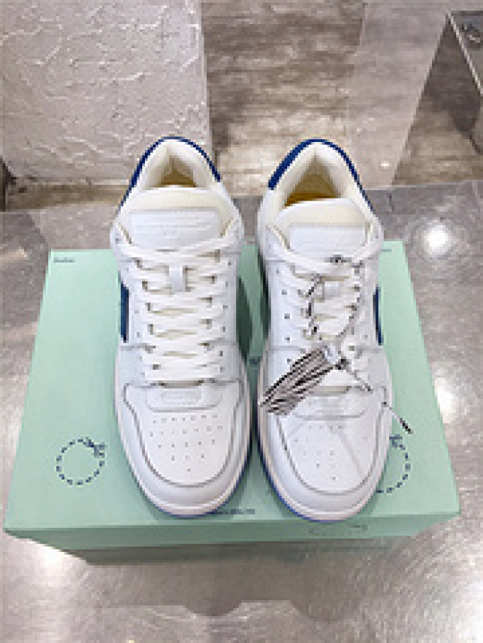 ofw out of office low-top leather sneakers