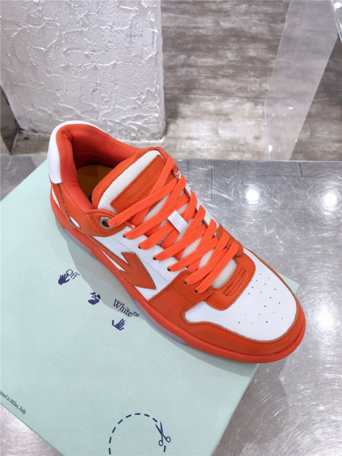 ofw out of office low-top leather sneakers