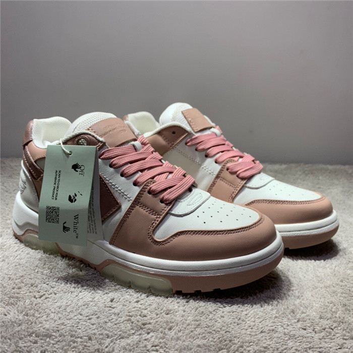 ofw out of office low-top leather sneakers