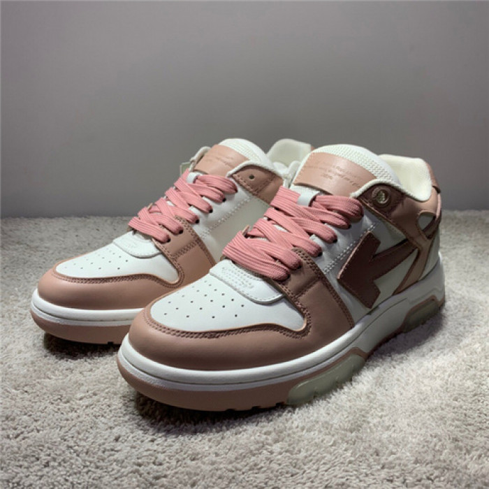 ofw out of office low-top leather sneakers