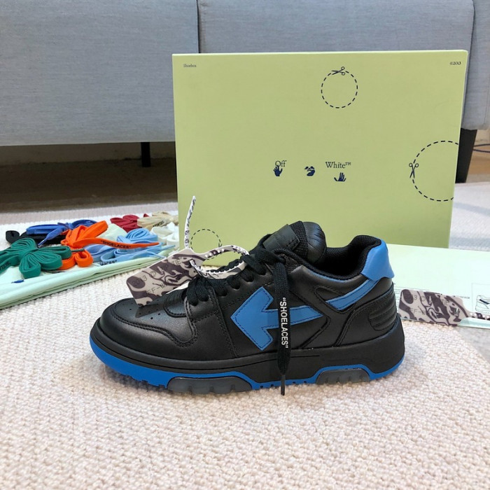 ofw out of office low-top leather sneakers