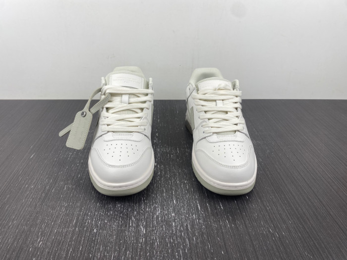 ofw out of office low-top leather sneakers