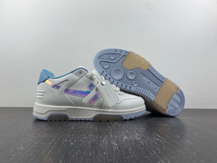 ofw out of office low-top leather sneakers