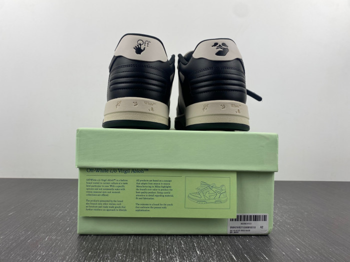 ofw out of office low-top leather sneakers