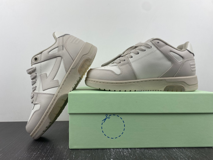 ofw out of office low-top leather sneakers