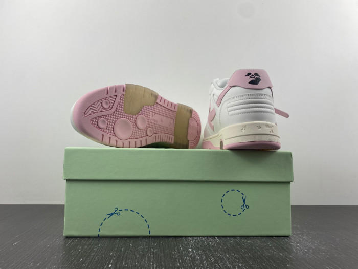 ofw out of office low-top leather sneakers