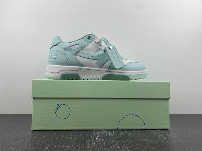 ofw out of office low-top leather sneakers