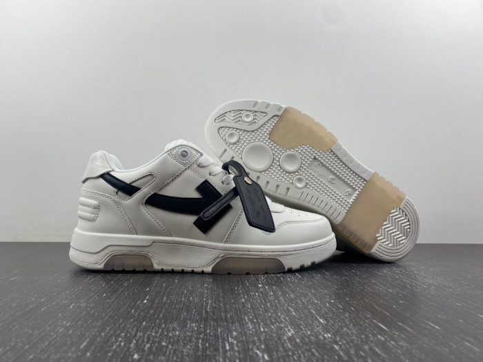 ofw out of office low-top leather sneakers