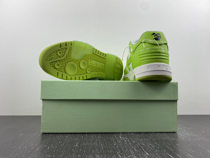 ofw out of office low-top leather sneakers