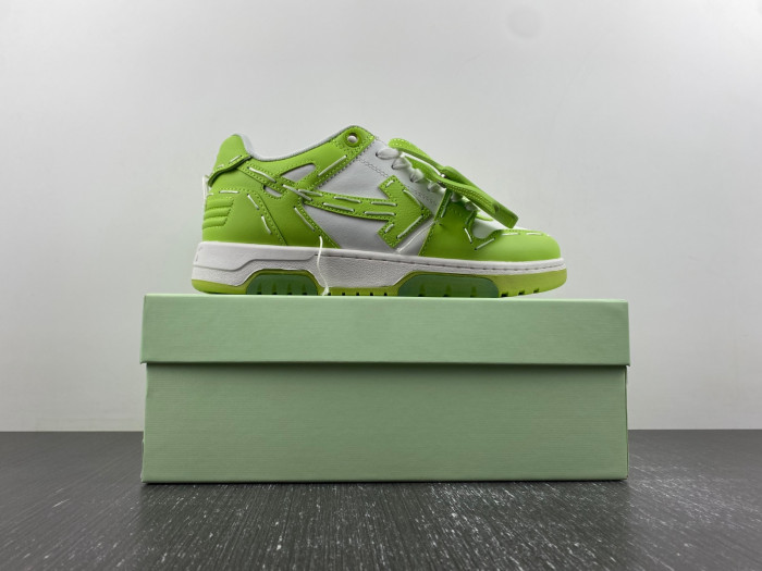 ofw out of office low-top leather sneakers