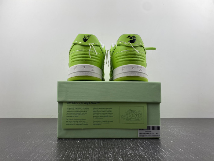 ofw out of office low-top leather sneakers