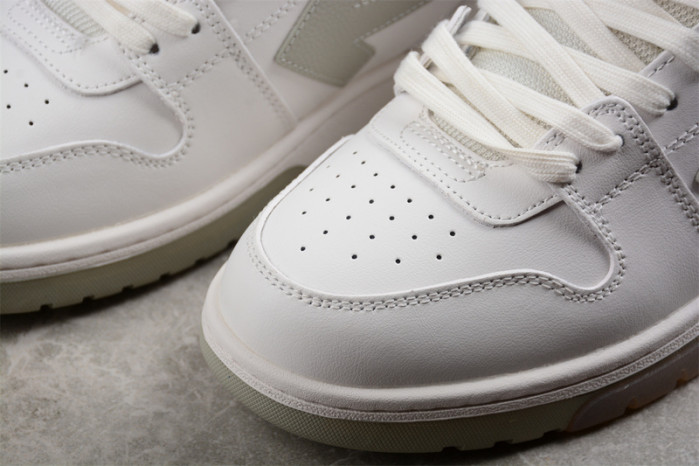 ofw out of office low-top leather sneakers