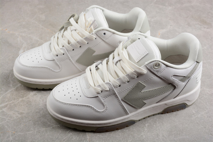 ofw out of office low-top leather sneakers