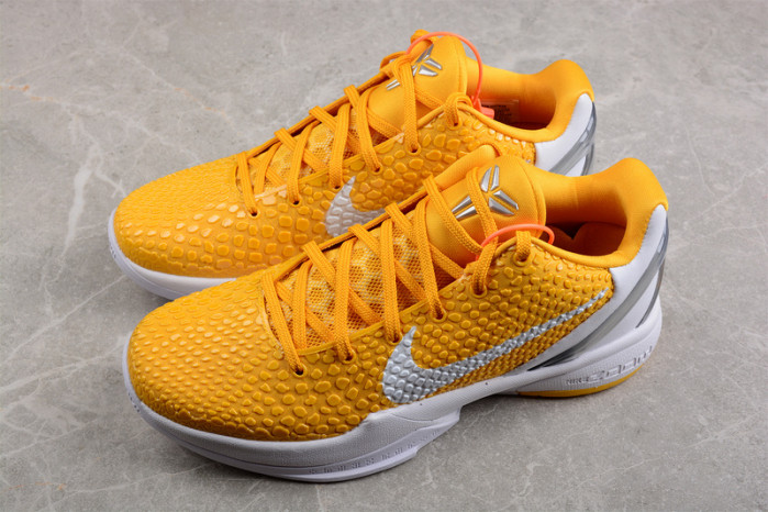 nike zoom kobe vi tb yellow sneaker 454142-700