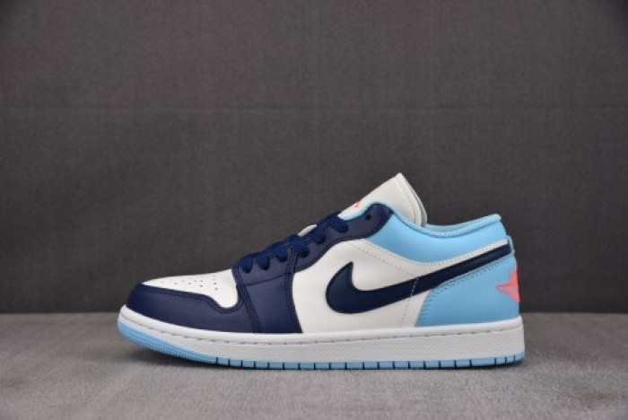 Air Jordan 1 Low Sail Blue Chill 553558-149