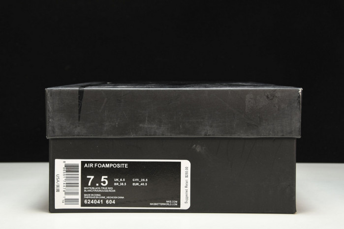 nike air foamposite pro "universty red" mens 624041-604