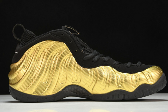 air foamposite pro “metallic gold” black mens 624041-701