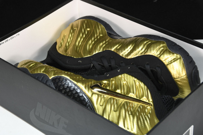air foamposite pro “metallic gold” black mens 624041-701
