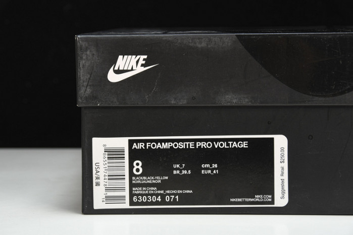 nike air foamposite pro voltage 630304-071