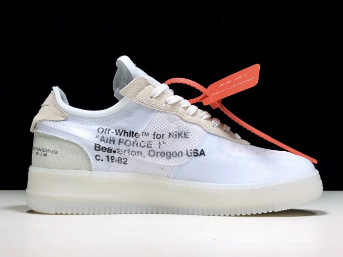 nike air force 1 low ofw all white - ao4606-100