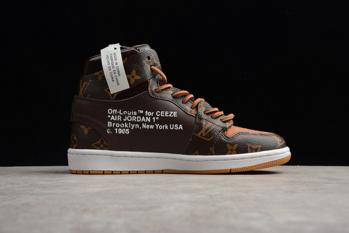 ofw x air jordan 1 customs mens - aq0818-202