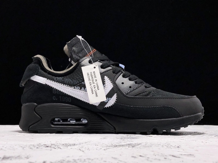 ofw nike air max 90 black cone white - aa7293-001