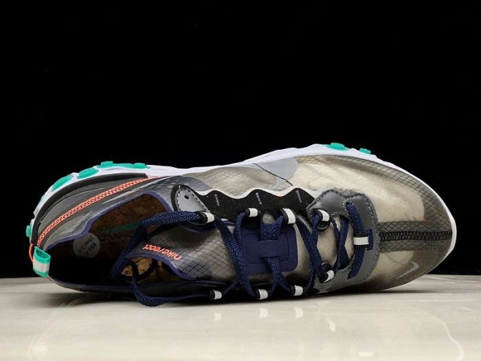 nike react element 87 black neptune green aq1090-005