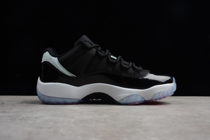 air jordan 11 retro low "infrared 23" black mens 528895-023