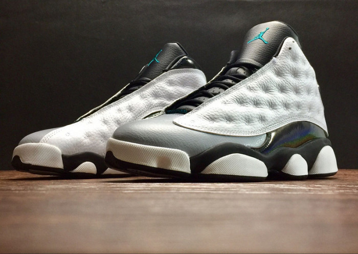 air jordan 13 retro “barons hologram” white/grey mens 414571-115
