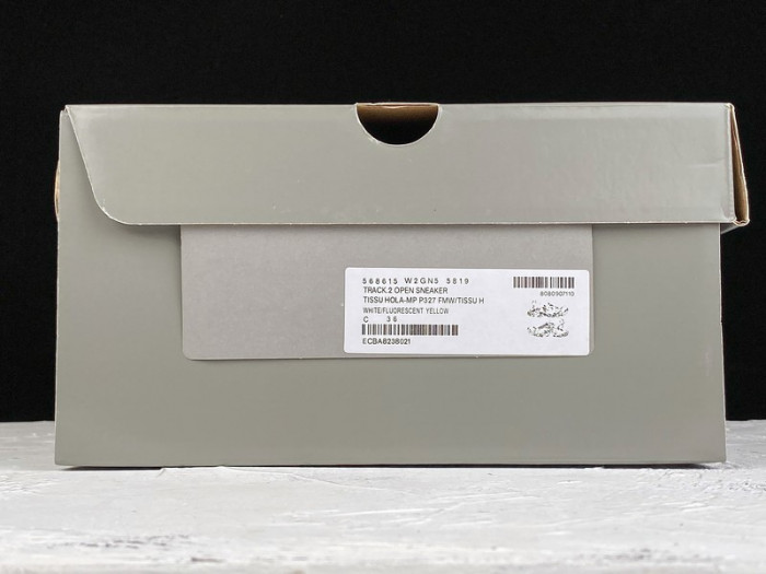 bl track trainers sneaker white yellow h903p072