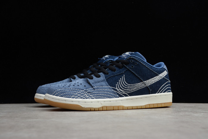 nike sb dunk low denim sashiko cv0316-400
