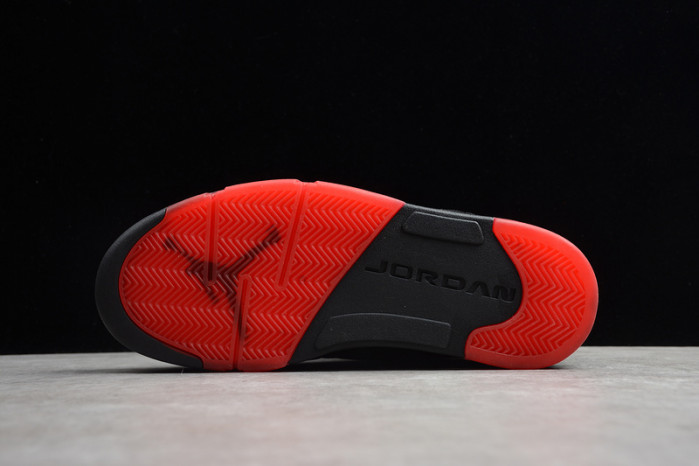 air jordan 5 retro low alternate 90 black/gym red-metallic hematite 819171-001